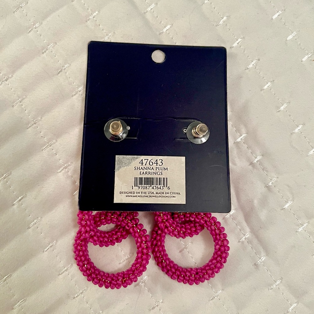 NWT Michelle McDowell Shanna Earrings - Picture 3 of 4
